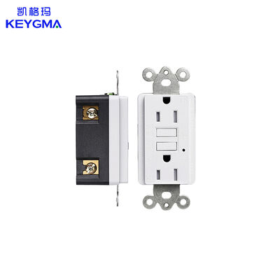 125V 15A Tamper Resistant GFCI Electrical Outlet with Self-Test and UL943 Standard GFCI Grounding